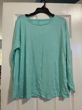 Athletic Works Mint Green Long-Sleeve Tee